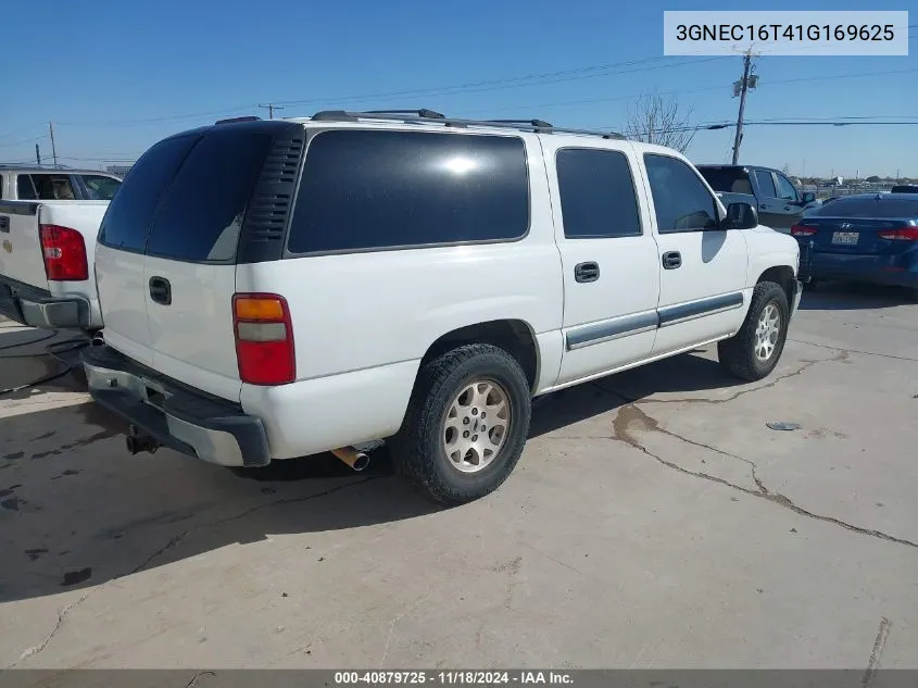 2001 Chevrolet Suburban 1500 Ls VIN: 3GNEC16T41G169625 Lot: 40879725