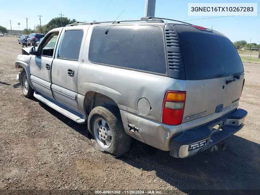 2001 Chevrolet Suburban 1500 Ls VIN: 3GNEC16TX1G267283 Lot: 40901358