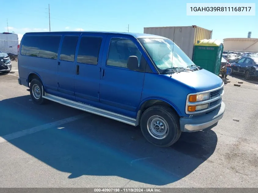 2001 Chevrolet Express VIN: 1GAHG39R811168717 Lot: 40907198