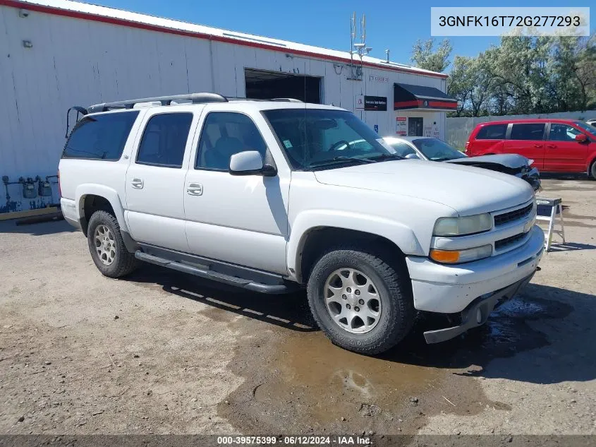 2002 Chevrolet Suburban 1500 Z71 VIN: 3GNFK16T72G277293 Lot: 39575399