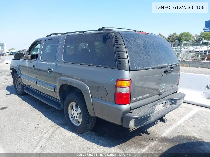 1GNEC16TX2J301156 2002 Chevrolet Suburban 1500 Lt