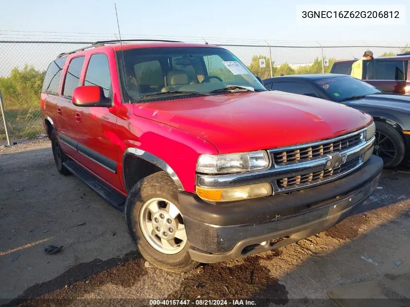 2002 Chevrolet Suburban 1500 C1500 VIN: 3GNEC16Z62G206812 Lot: 40157447