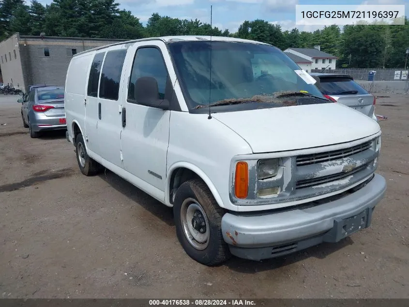 2002 Chevrolet Express VIN: 1GCFG25M721196397 Lot: 40176538