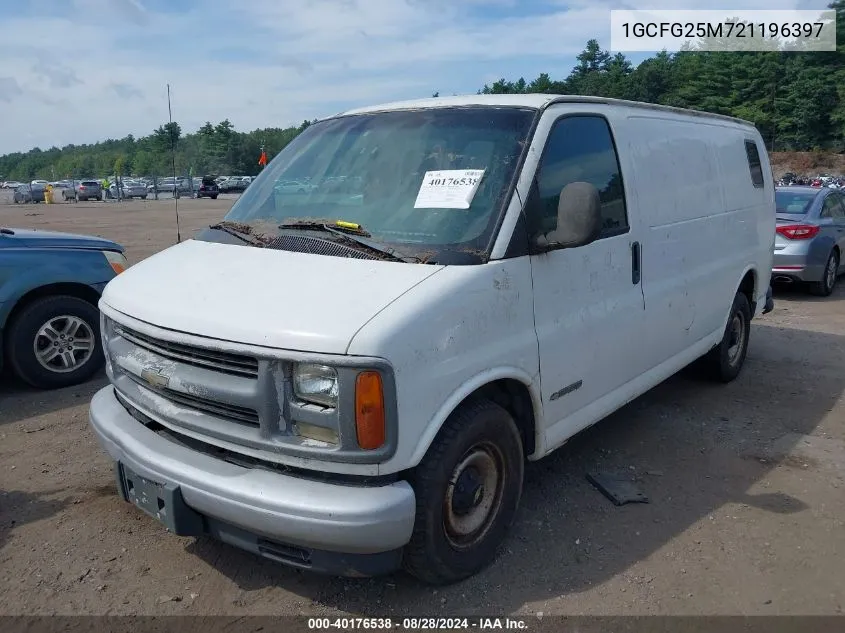 2002 Chevrolet Express VIN: 1GCFG25M721196397 Lot: 40176538