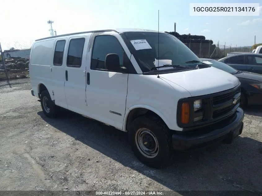 2002 Chevrolet Express VIN: 1GCGG25R021134176 Lot: 40220490