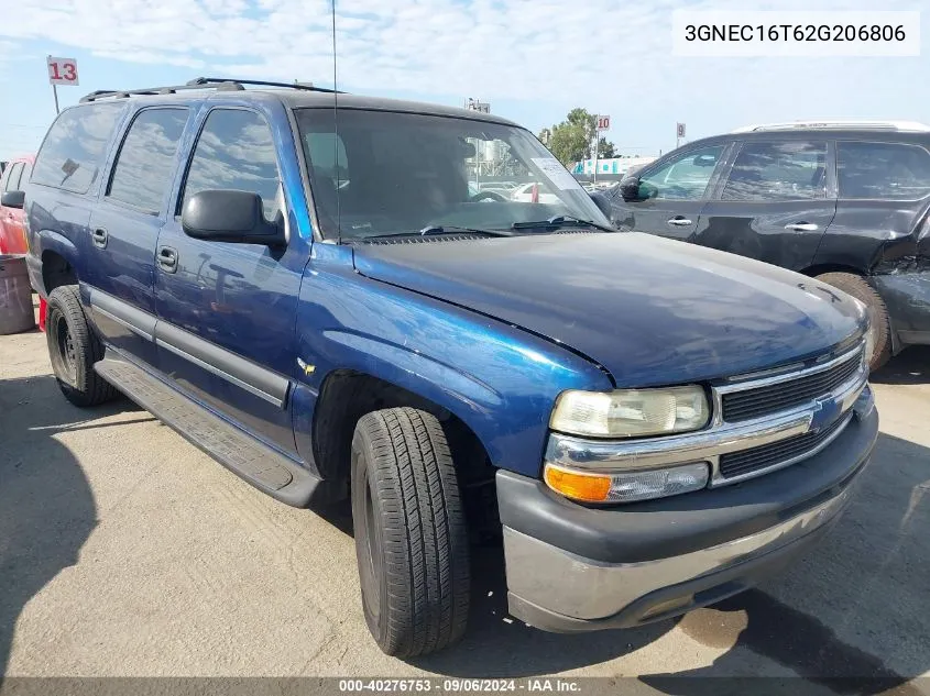 2002 Chevrolet Suburban 1500 Ls VIN: 3GNEC16T62G206806 Lot: 40276753