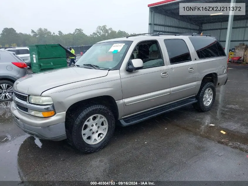 2002 Chevrolet Suburban 1500 Lt VIN: 1GNFK16ZX2J211372 Lot: 40304753