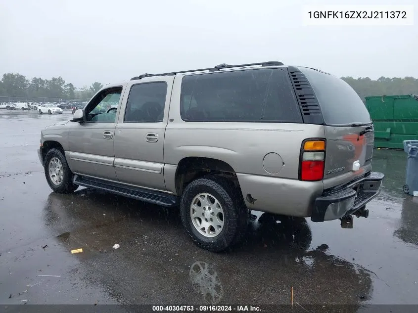 2002 Chevrolet Suburban 1500 Lt VIN: 1GNFK16ZX2J211372 Lot: 40304753