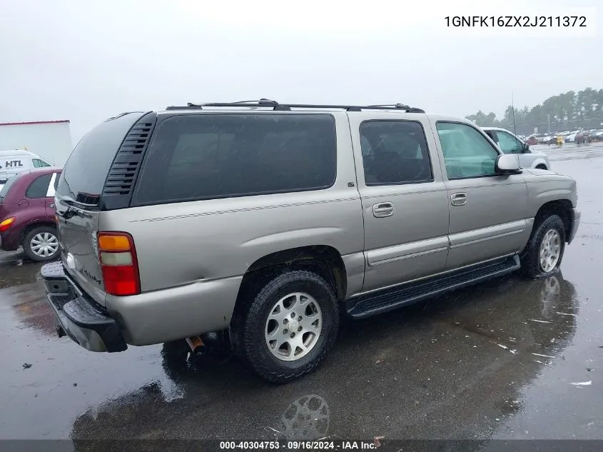 2002 Chevrolet Suburban 1500 Lt VIN: 1GNFK16ZX2J211372 Lot: 40304753