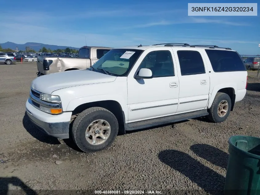 3GNFK16Z42G320234 2002 Chevrolet Suburban 1500 Lt