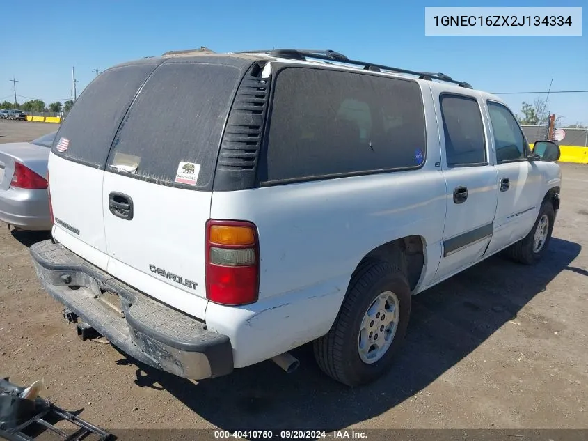 2002 Chevrolet Suburban 1500 Ls VIN: 1GNEC16ZX2J134334 Lot: 40410750