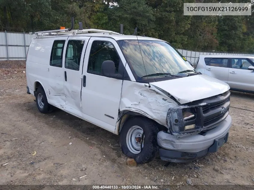 2002 Chevrolet Express VIN: 1GCFG15WX21126999 Lot: 40448133