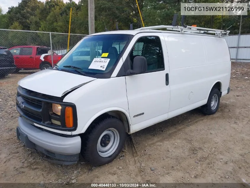 2002 Chevrolet Express VIN: 1GCFG15WX21126999 Lot: 40448133