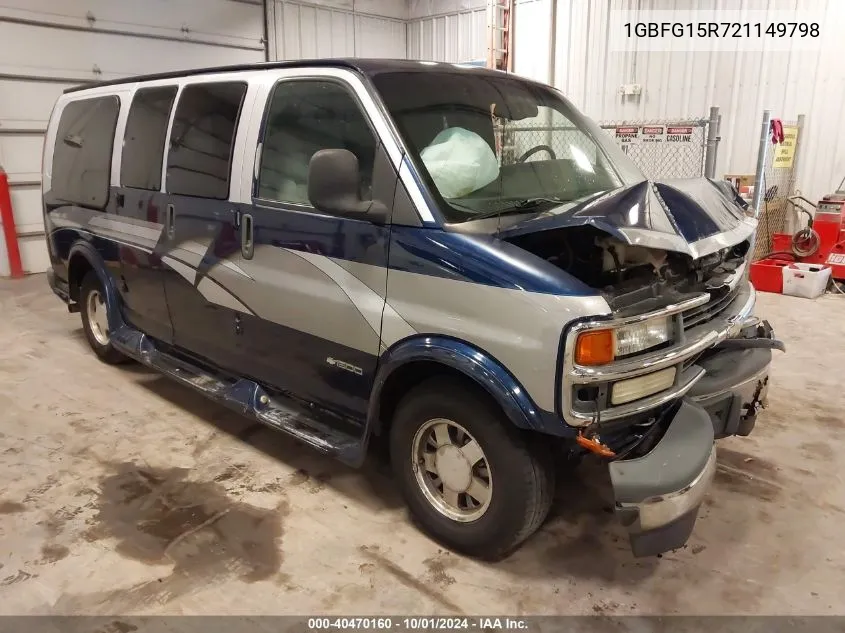 1GBFG15R721149798 2002 Chevrolet Express G1500