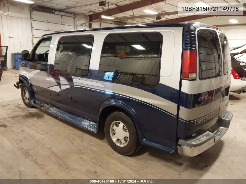 2002 Chevrolet Express G1500 VIN: 1GBFG15R721149798 Lot: 40470160