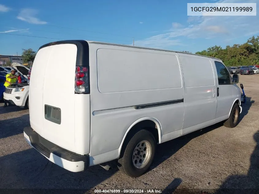 1GCFG29M021199989 2002 Chevrolet Express