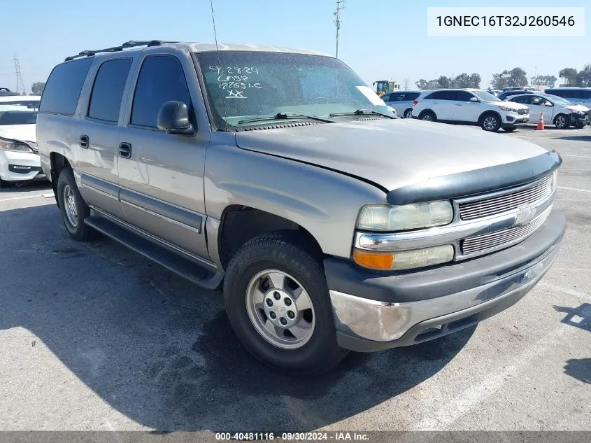 1GNEC16T32J260546 2002 Chevrolet Suburban 1500 Ls