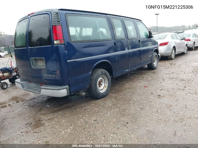 2002 Chevrolet Express VIN: 1GNFG15M221225306 Lot: 40484963