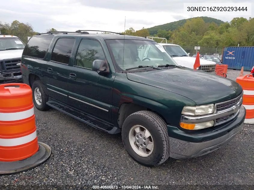 2002 Chevrolet Suburban 1500 Lt VIN: 3GNEC16Z92G293444 Lot: 40506673