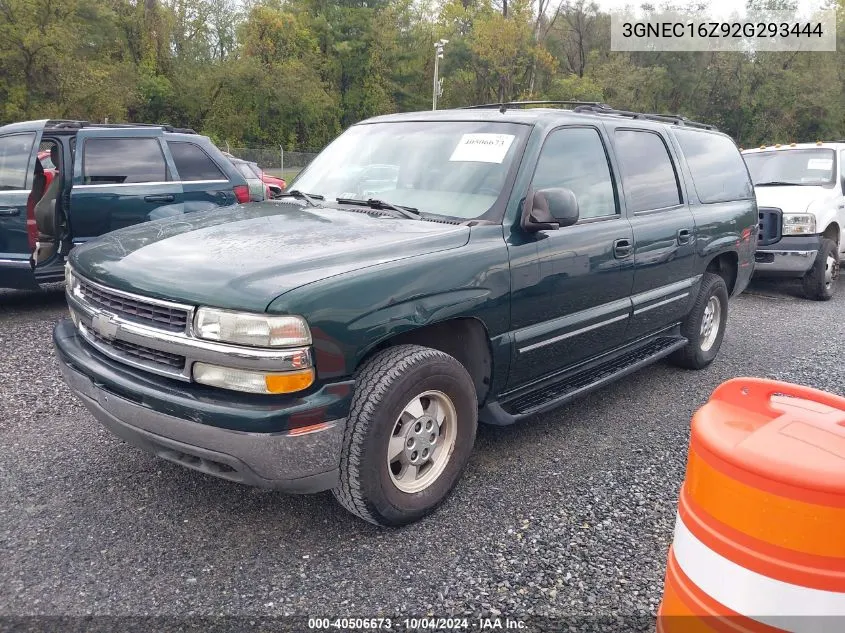 2002 Chevrolet Suburban 1500 Lt VIN: 3GNEC16Z92G293444 Lot: 40506673