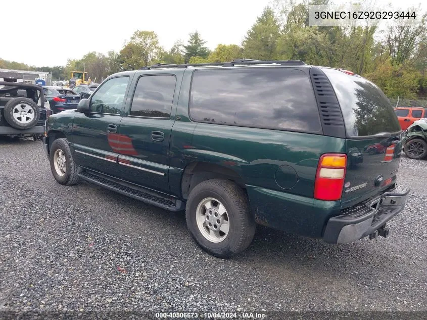 2002 Chevrolet Suburban 1500 Lt VIN: 3GNEC16Z92G293444 Lot: 40506673