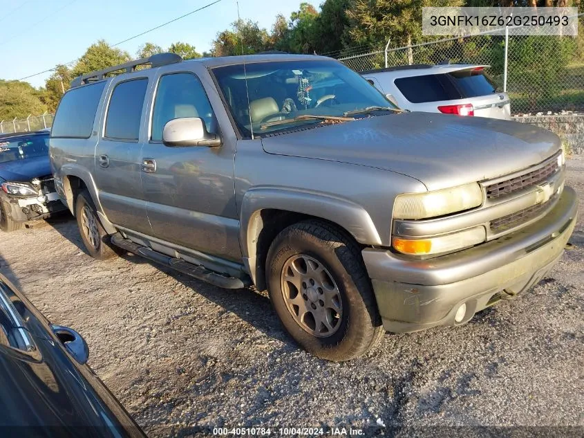 2002 Chevrolet Suburban 1500 Z71 VIN: 3GNFK16Z62G250493 Lot: 40510784