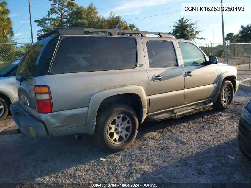 2002 Chevrolet Suburban 1500 Z71 VIN: 3GNFK16Z62G250493 Lot: 40510784