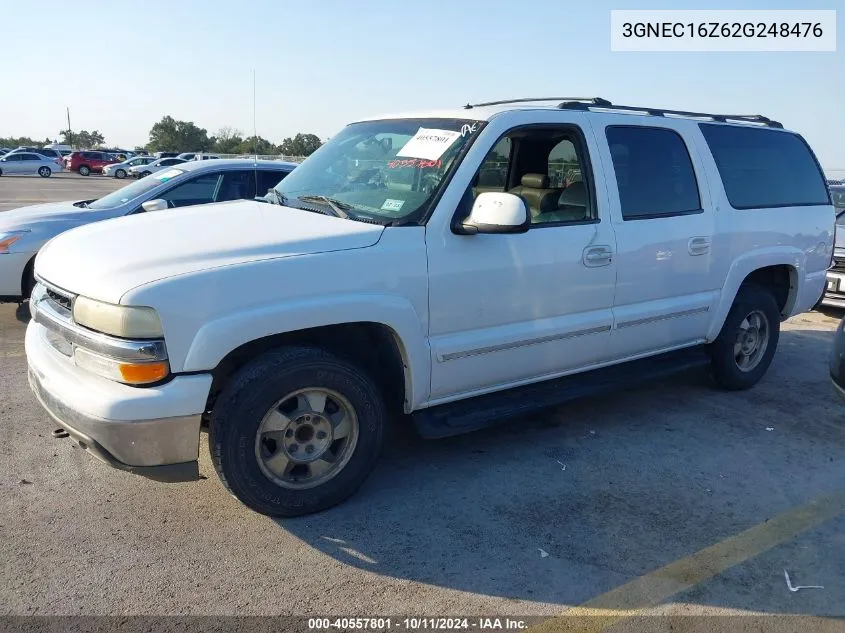 2002 Chevrolet Suburban 1500 Lt VIN: 3GNEC16Z62G248476 Lot: 40557801