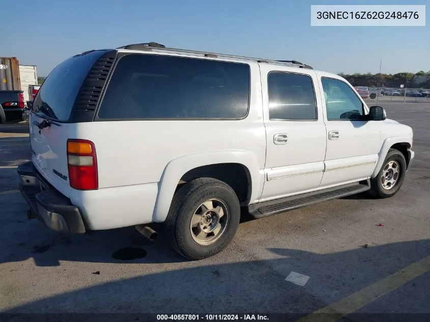 2002 Chevrolet Suburban 1500 Lt VIN: 3GNEC16Z62G248476 Lot: 40557801