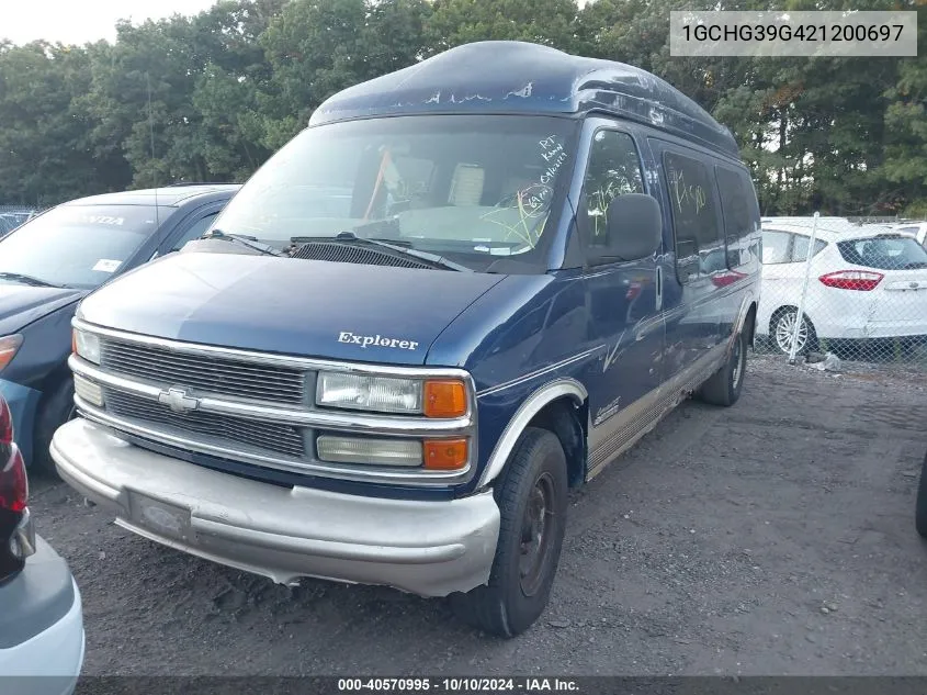 2002 Chevrolet Express VIN: 1GCHG39G421200697 Lot: 40570995