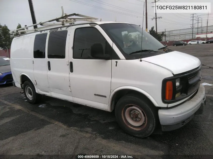 2002 Chevrolet Express VIN: 1GCFG25W821180811 Lot: 40609859