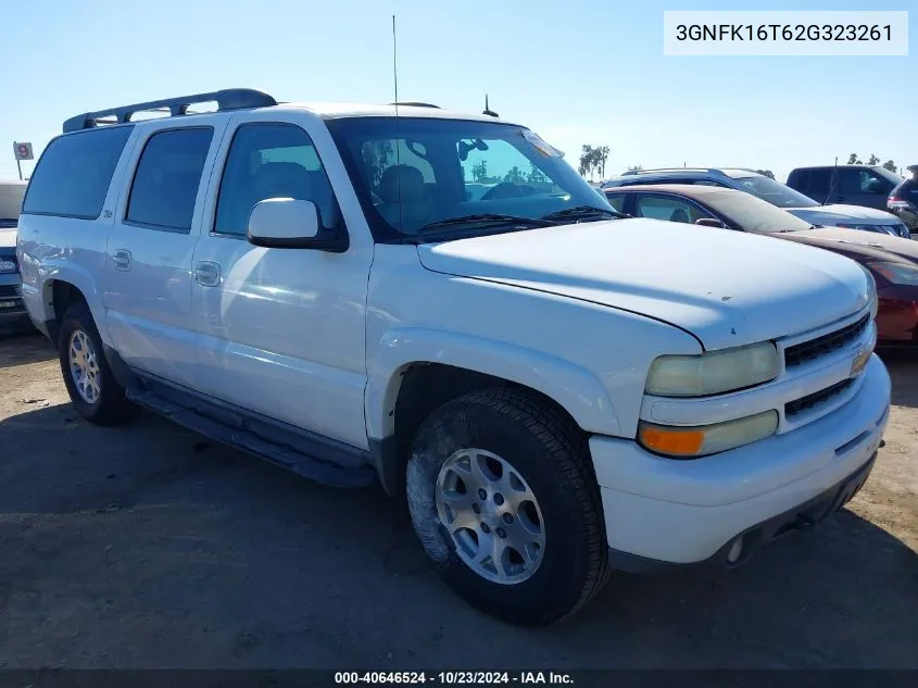 2002 Chevrolet Suburban 1500 Z71 VIN: 3GNFK16T62G323261 Lot: 40646524