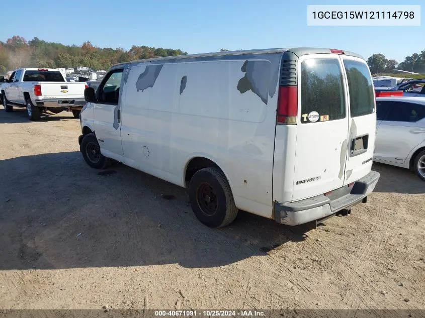 1GCEG15W121114798 2002 Chevrolet Express