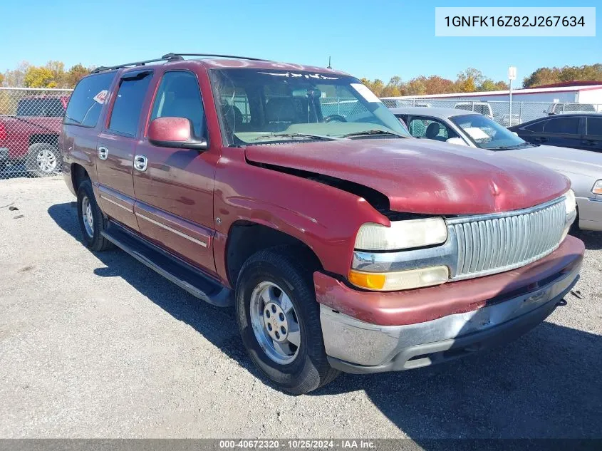 2002 Chevrolet Suburban 1500 Lt VIN: 1GNFK16Z82J267634 Lot: 40672320