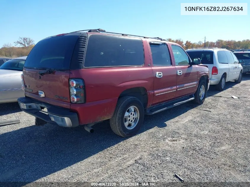 2002 Chevrolet Suburban 1500 Lt VIN: 1GNFK16Z82J267634 Lot: 40672320