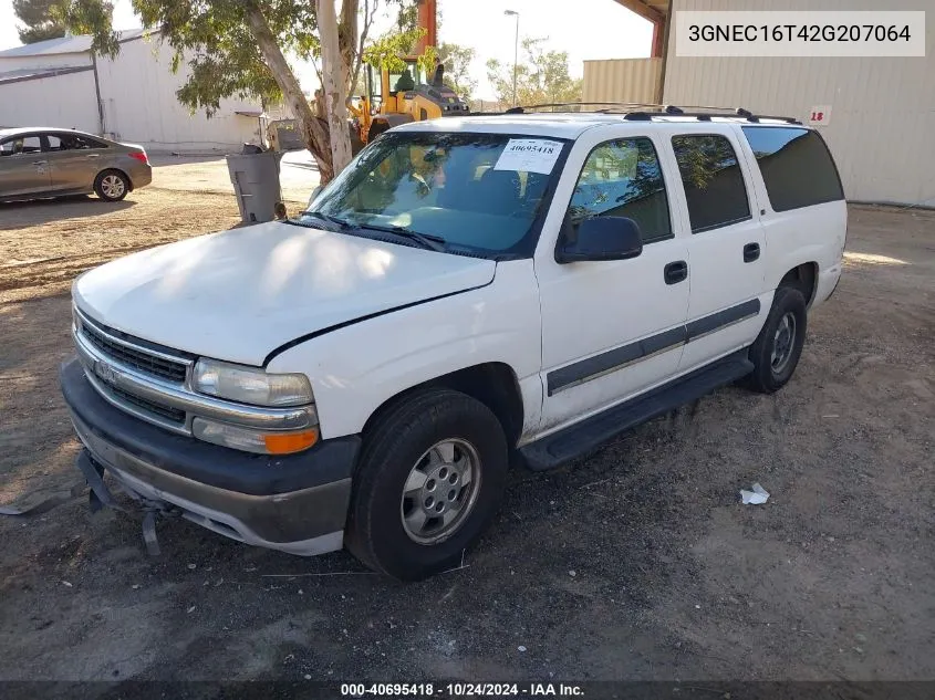 2002 Chevrolet Suburban 1500 Ls VIN: 3GNEC16T42G207064 Lot: 40695418