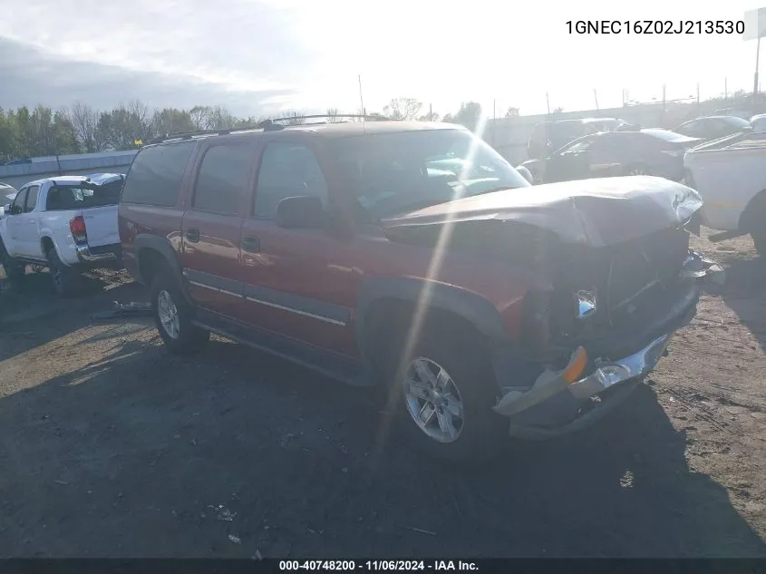 2002 Chevrolet Suburban 1500 Ls VIN: 1GNEC16Z02J213530 Lot: 40748200