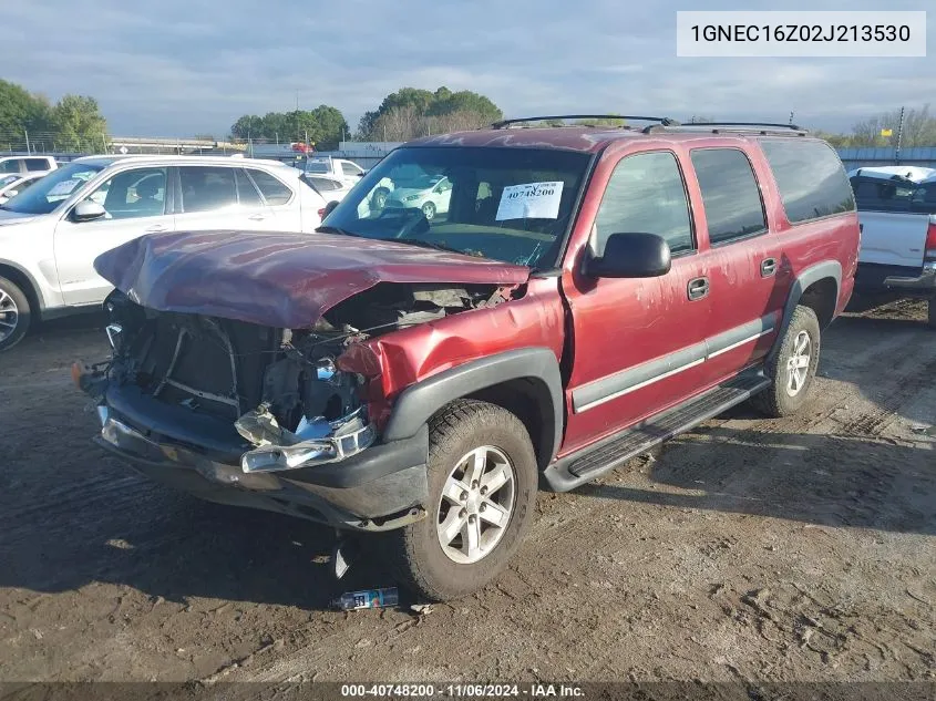 2002 Chevrolet Suburban 1500 Ls VIN: 1GNEC16Z02J213530 Lot: 40748200