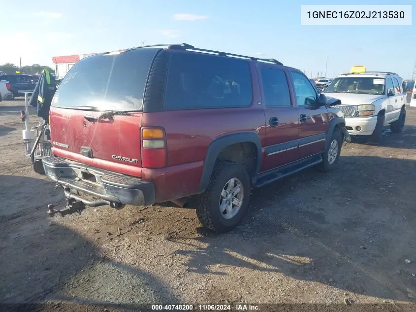 2002 Chevrolet Suburban 1500 Ls VIN: 1GNEC16Z02J213530 Lot: 40748200