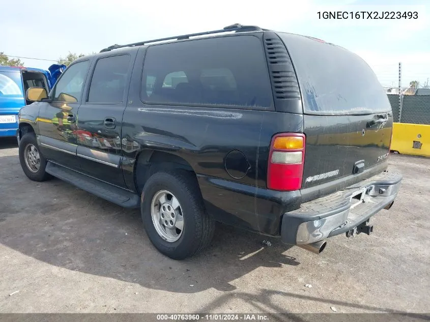 2002 Chevrolet Suburban 1500 Lt VIN: 1GNEC16TX2J223493 Lot: 40763960