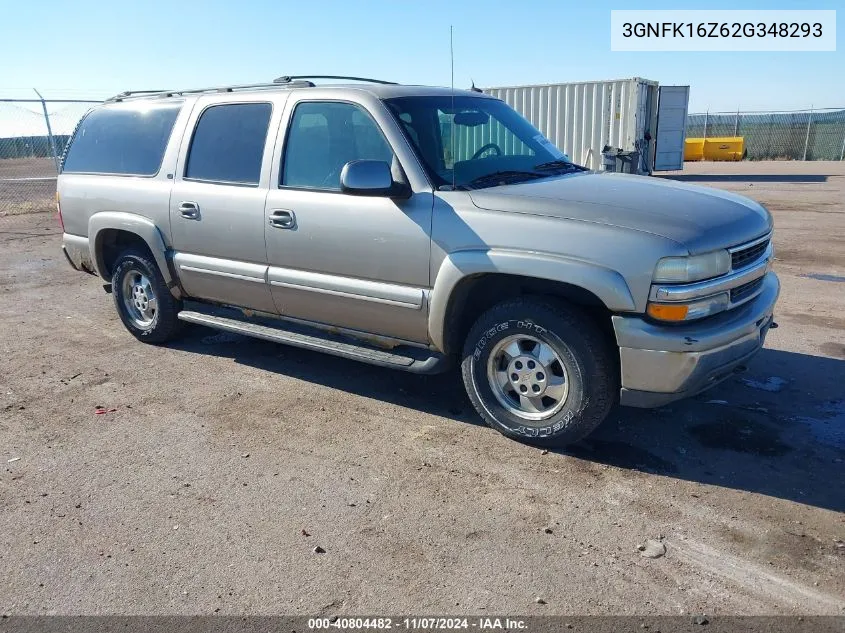 2002 Chevrolet Suburban 1500 Lt VIN: 3GNFK16Z62G348293 Lot: 40804482