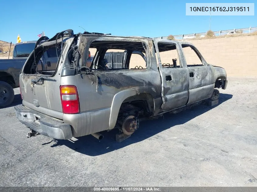 2002 Chevrolet Suburban 1500 Ls VIN: 1GNEC16T62J319511 Lot: 40809695