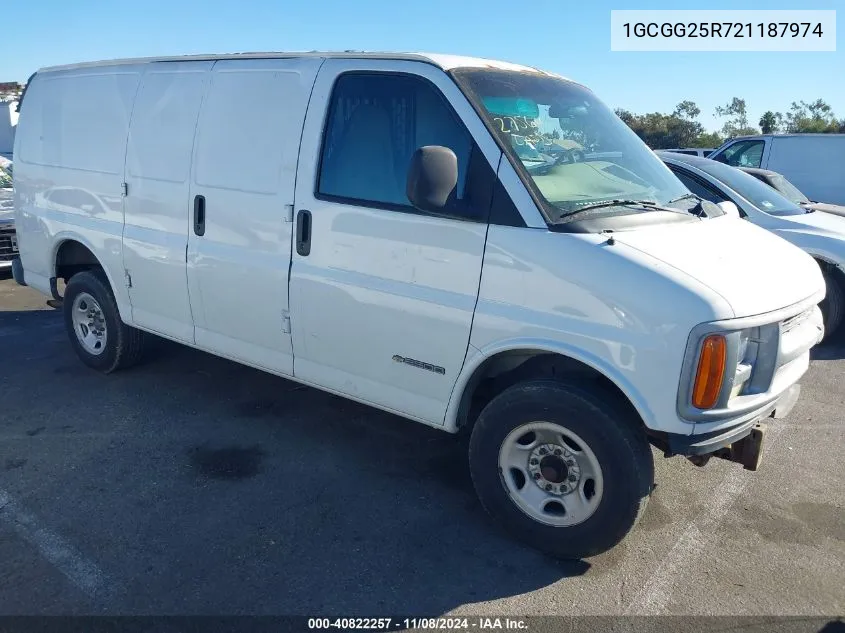 2002 Chevrolet Express VIN: 1GCGG25R721187974 Lot: 40822257