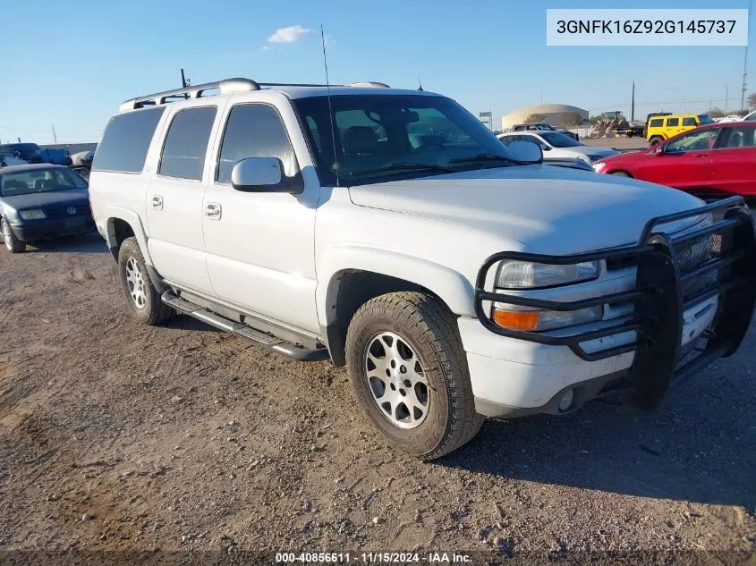 2002 Chevrolet Suburban 1500 Z71 VIN: 3GNFK16Z92G145737 Lot: 40856611