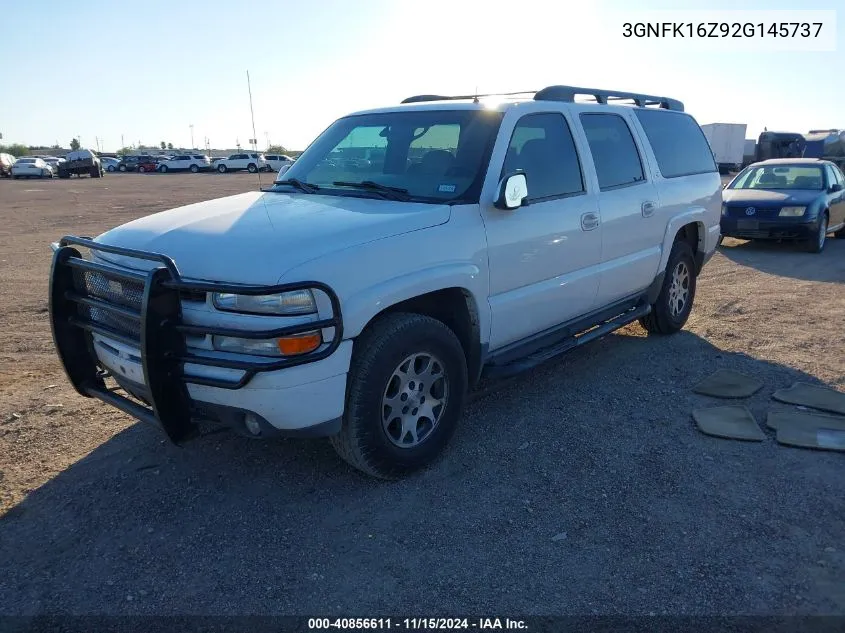 2002 Chevrolet Suburban 1500 Z71 VIN: 3GNFK16Z92G145737 Lot: 40856611