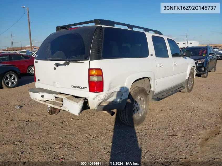 2002 Chevrolet Suburban 1500 Z71 VIN: 3GNFK16Z92G145737 Lot: 40856611