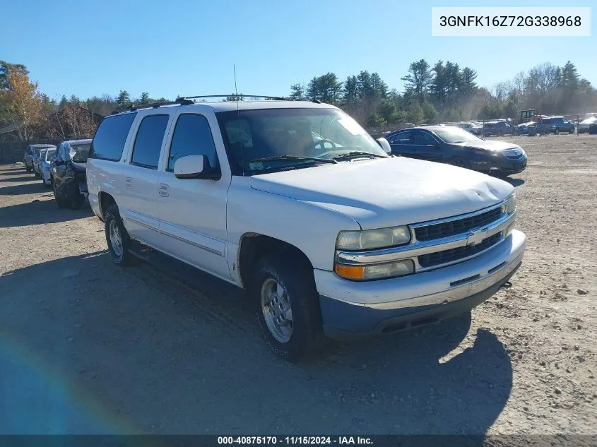 2002 Chevrolet Suburban 1500 Lt VIN: 3GNFK16Z72G338968 Lot: 40875170