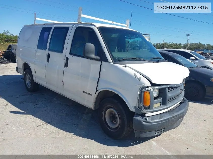 2002 Chevrolet Express VIN: 1GCFG25M821127315 Lot: 40883456