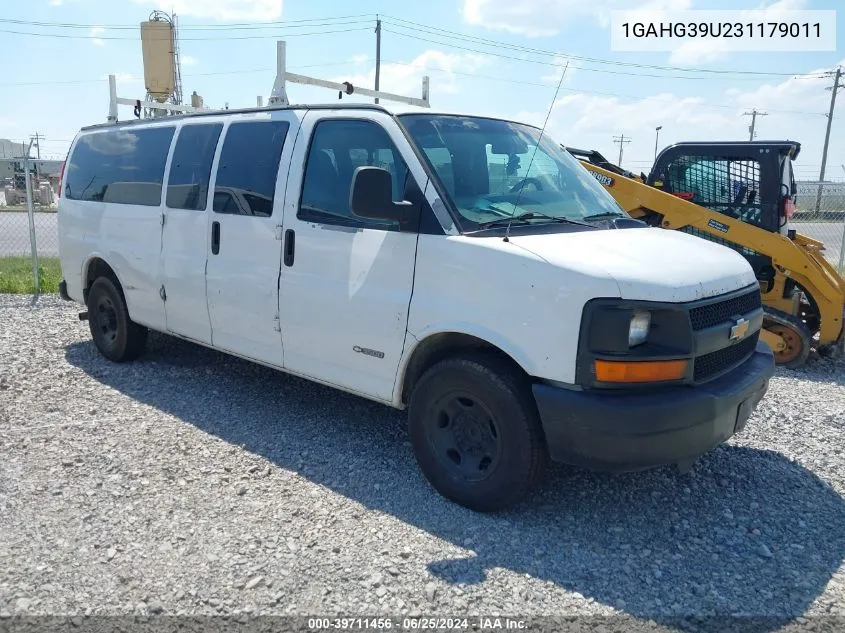 2003 Chevrolet Express VIN: 1GAHG39U231179011 Lot: 39711456