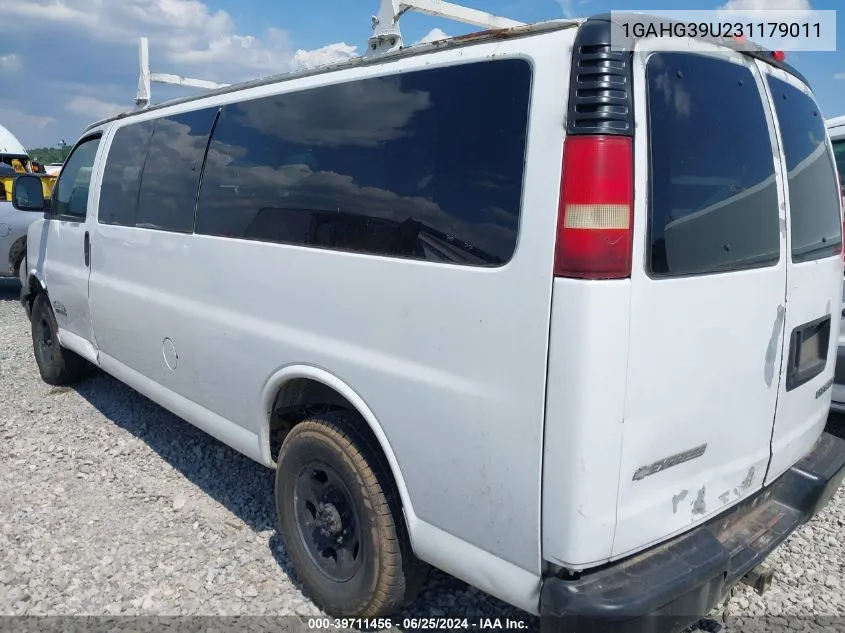 2003 Chevrolet Express VIN: 1GAHG39U231179011 Lot: 39711456